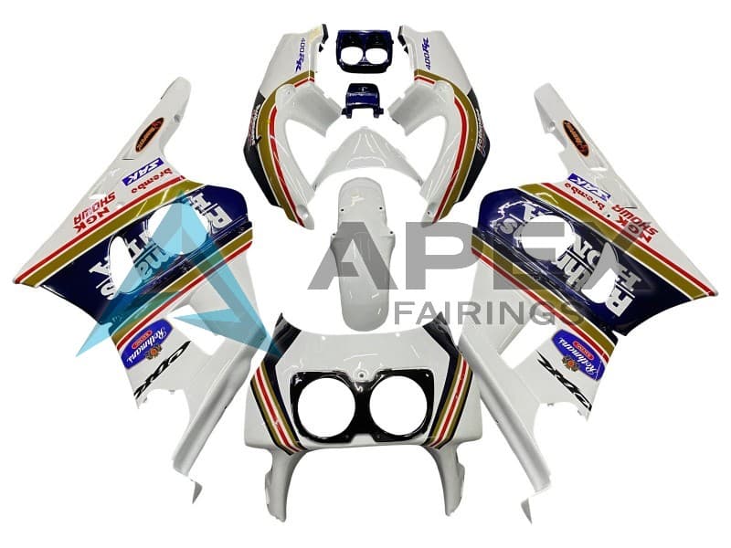 White Gold Red Dark Blue Rothmans - Honda CBR400RR NC29 (1990-1999) ABS Fairings | Apex Fairings