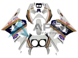 White Gold Red Dark Blue Rothmans - Honda CBR400RR NC29 (1990-1999) ABS Fairings | Apex Fairings — view 1