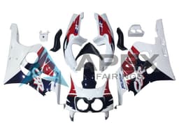 White Red Dark Blue Fireblade - Honda CBR400RR NC29 (1990-1999) ABS Fairings | Apex Fairings — view 1