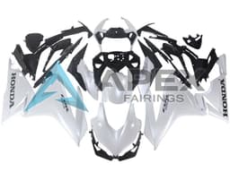 Pearl White - Honda CBR500R (2019-2023) ABS Fairings | Apex Fairings — view 1