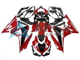 Red White Black - Honda CBR500R (2019-2023) ABS Fairings — Style FE29 | Apex Fairings — view 1