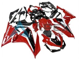 Red White Black - Honda CBR500R (2019-2023) ABS Fairings — Style FE29 | Apex Fairings — view 4