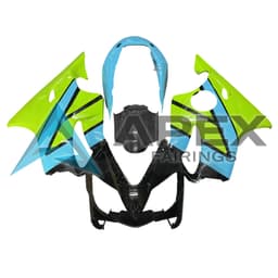 Green & Blue & Black - Honda CBR600 F4i (2004-2007) ABS Fairings | Apex Fairings — view 1