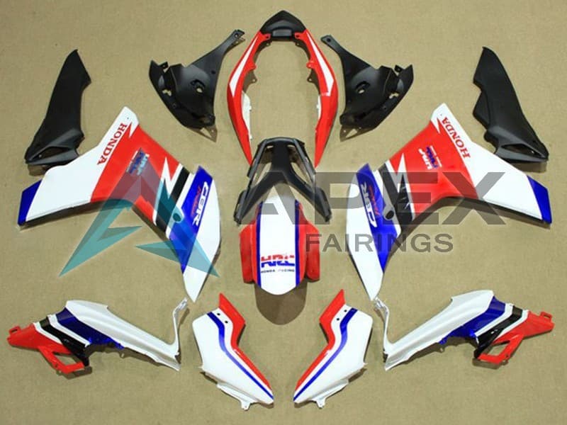 White Red Blue - Honda CBR600F (2011-2013) ABS Fairings | Apex Fairings