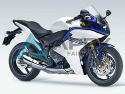 White Blue - Honda CBR600F (2011-2013) ABS Fairings | Apex Fairings — view 2
