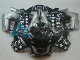 Silver Glossy Black SevenStars - Honda CBR600 F3 (1997-1998) ABS Fairings | Apex Fairings — view 1
