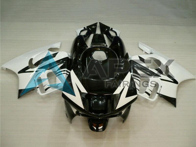 White Glossy Black - Honda CBR600 F3 (1997-1998) ABS Fairings | Apex Fairings