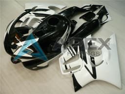 White Glossy Black - Honda CBR600 F3 (1997-1998) ABS Fairings | Apex Fairings — view 3