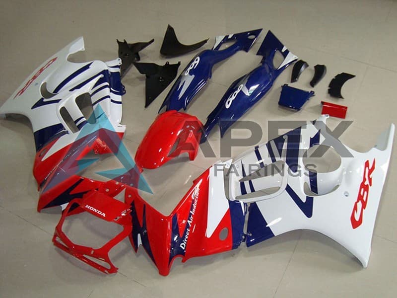 White Red Blue - Honda CBR600 F3 (1997-1998) ABS Fairings | Apex Fairings