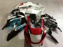 White Red Glossy Black - Honda CBR600 F3 (1997-1998) ABS Fairings | Apex Fairings — view 1