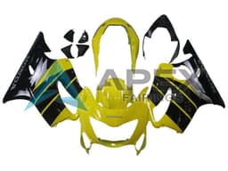 Yellow Glossy Black - Honda CBR600 F4 (1999-2000) ABS Fairings | Apex Fairings — view 1
