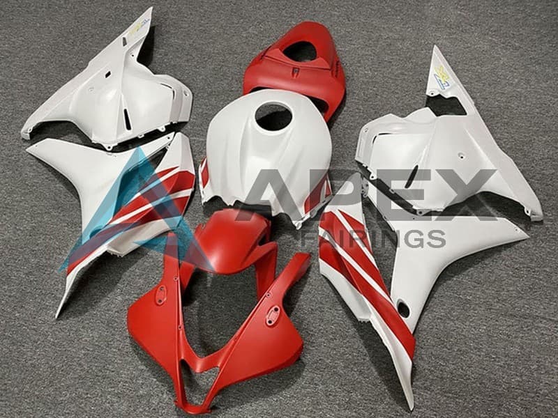 White Red - Honda CBR600RR (2009-2012) ABS Fairings | Apex Fairings
