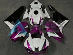 White Pink Green Glossy Black - Honda CBR600RR EURO Spec (2013-2023) ABS Fairings | Apex Fairings — view 1