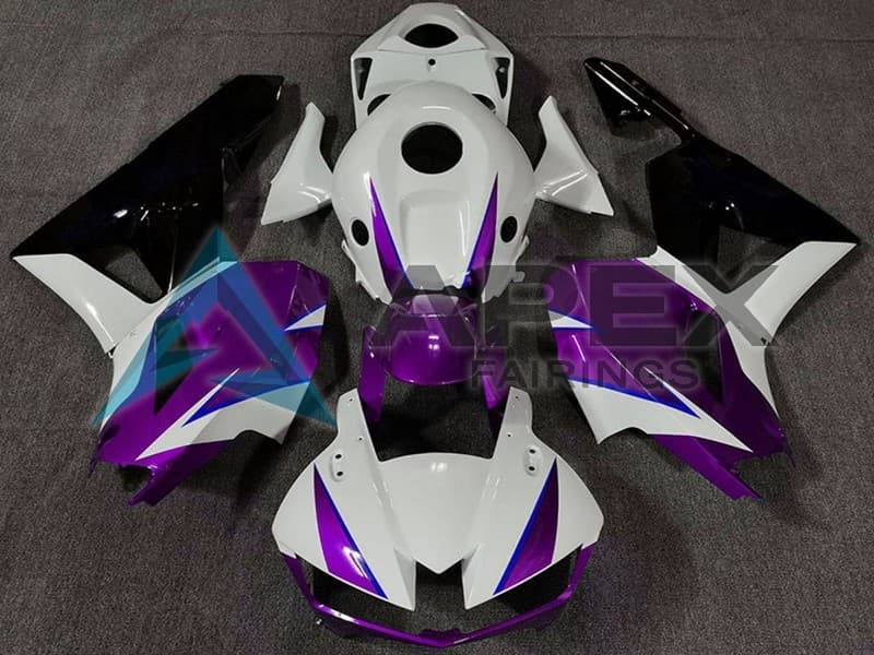 White Purple Blue Glossy Black - Honda CBR600RR EURO Spec (2013-2023) ABS Fairings | Apex Fairings