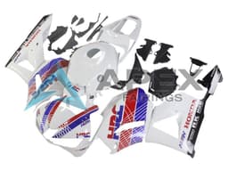 White Red Blue HRC - Honda CBR600RR EURO Spec (2013-2023) ABS Fairings — Style F119 | Apex Fairings — view 3