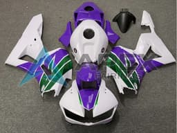 White Purple Green - Honda CBR600RR USA Spec (2013-2026) ABS Fairings | Apex Fairings — view 1