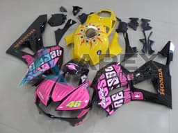 Yellow Pink Glossy Black Rossi 46 - Honda CBR600RR USA Spec (2013-2026) ABS Fairings | Apex Fairings — view 1
