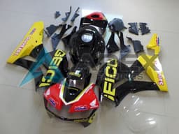 Yellow Red Glossy Black Geico - Honda CBR600RR USA Spec (2013-2026) ABS Fairings | Apex Fairings — view 1