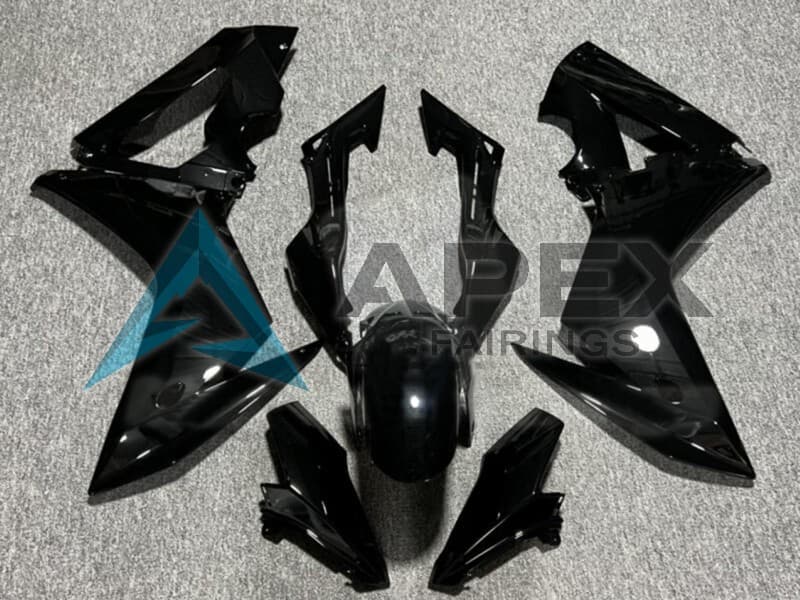 Glossy Black - Honda CBR650F (2014-2016) ABS Fairings | Apex Fairings
