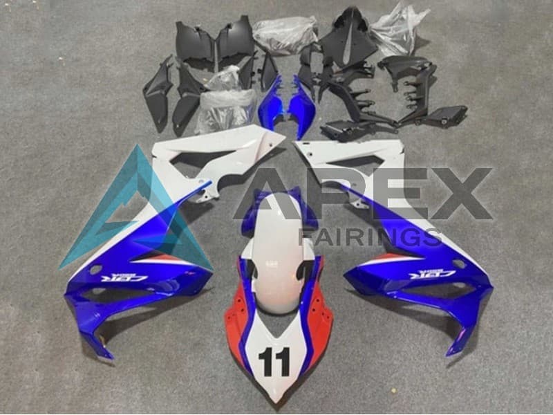 White Blue Red 11 - Honda CBR650R (2021-2023) ABS Fairings | Apex Fairings