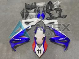 White Blue Red 11 - Honda CBR650R (2021-2023) ABS Fairings | Apex Fairings — view 1