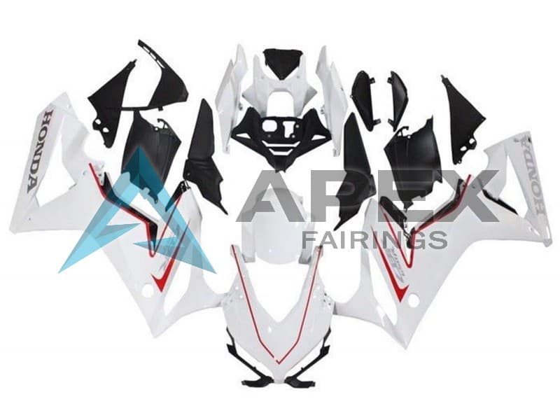 White Red Black - Honda CBR650R (2021-2023) ABS Fairings | Apex Fairings
