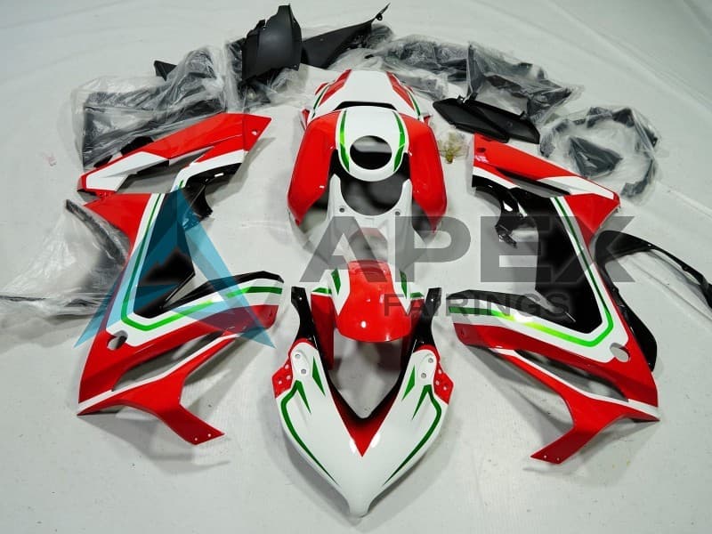 White Red Green Black - Honda CBR650R (2021-2023) ABS Fairings | Apex Fairings
