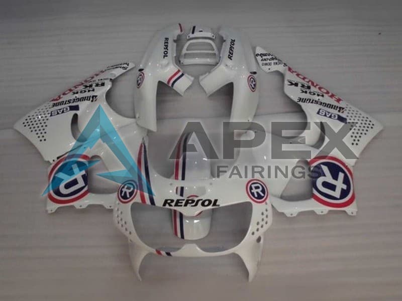 White Red Blue Repsol - Honda CBR900RR CBR893RR SC28 (1994-1995) ABS Fairings | Apex Fairings