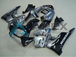 Silver Glossy Black - Honda CBR900RR CBR893RR SC33 (1996-1997) ABS Fairings | Apex Fairings — view 1