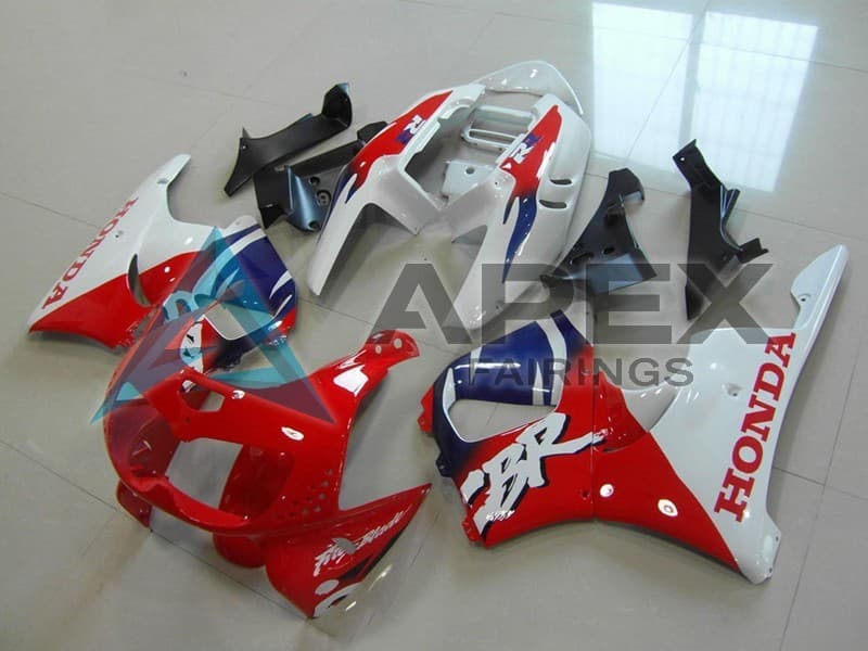 White Red Blue - Honda CBR900RR CBR893RR SC33 (1996-1997) ABS Fairings | Apex Fairings