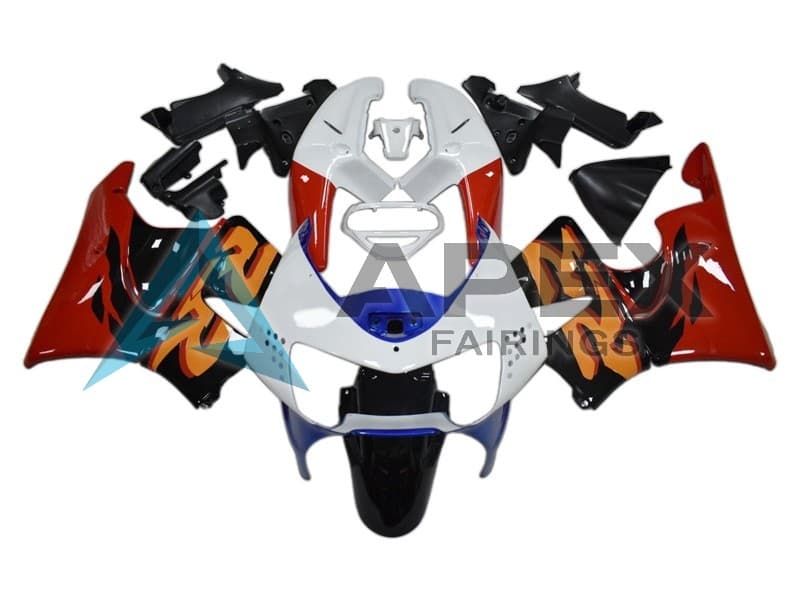 White Red Blue Glossy Black - Honda CBR900RR CBR919RR SC33 (1998-1999) ABS Fairings | Apex Fairings