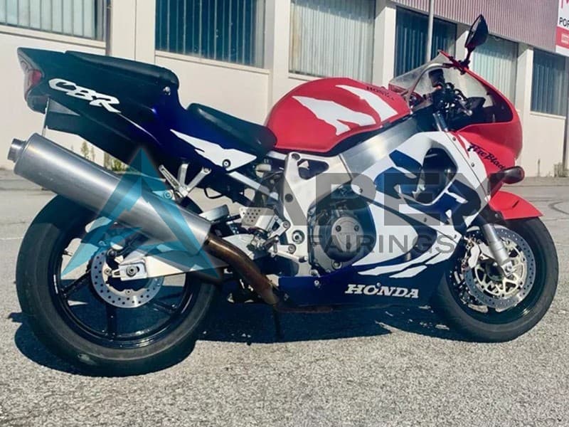 White Red Blue - Honda CBR900RR CBR919RR SC33 (1998-1999) ABS Fairings | Apex Fairings