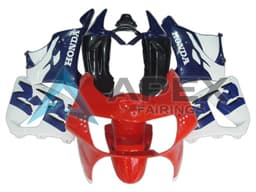 White Red Blue - Honda CBR900RR CBR919RR SC33 (1998-1999) ABS Fairings — Style FE30 | Apex Fairings — view 1