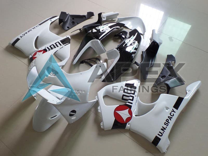 White Red Glossy Black U.N.Spacy - Honda CBR900RR CBR919RR SC33 (1998-1999) ABS Fairings | Apex Fairings