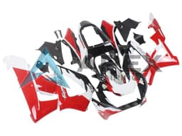 White Red Glossy Black Racing - Honda CBR900RR CBR929RR SC44 (2000-2001) ABS Fairings | Apex Fairings — view 3