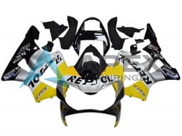 Yellow Silver Glossy Black Repsol - Honda CBR900RR CBR929RR SC44 (2000-2001) ABS Fairings — Style FE51 | Apex Fairings — view 1
