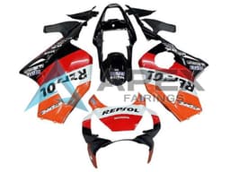 White Orange Red Glossy Black Repsol - Honda CBR900RR CBR954RR SC50 (2002-2003) ABS Fairings | Apex Fairings — view 1
