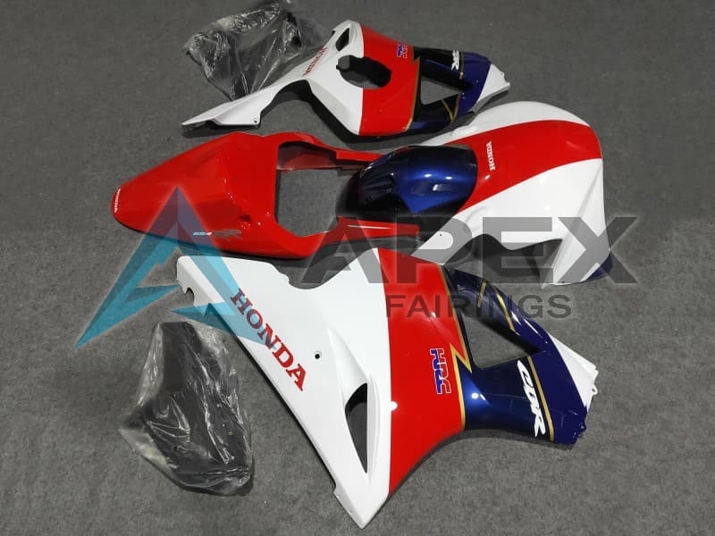 White Red Blue Racing - Honda CBR900RR CBR954RR SC50 (2002-2003) ABS Fairings | Apex Fairings