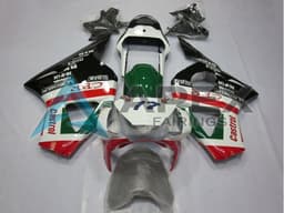 White Red Green Glossy Black CRR Castrol - Honda CBR900RR CBR954RR SC50 (2002-2003) ABS Fairings | Apex Fairings — view 1