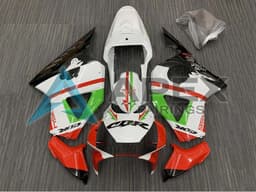 White Red Green Glossy Black - Honda CBR900RR CBR954RR SC50 (2002-2003) ABS Fairings | Apex Fairings — view 1