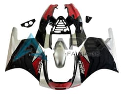 Silver Red Glossy Black - Honda NSR250R MC28 (1988-1989) ABS Fairings | Apex Fairings — view 1