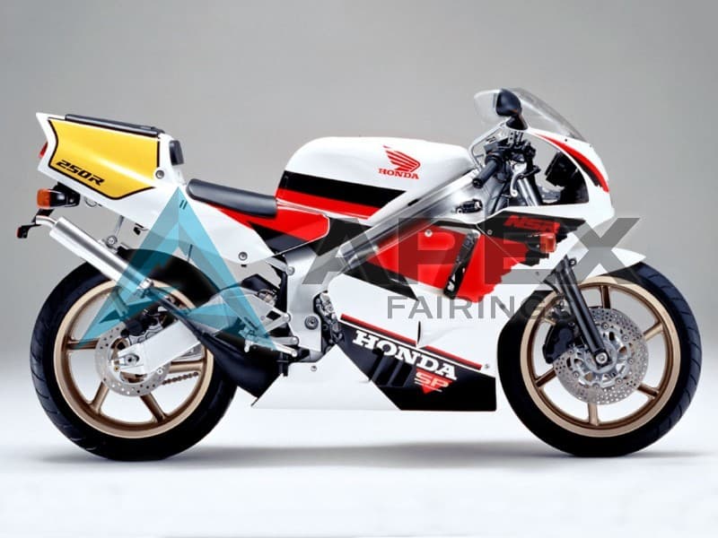 White Red Yellow Black - Honda NSR250R MC28 (1990-1993) ABS Fairings | Apex Fairings