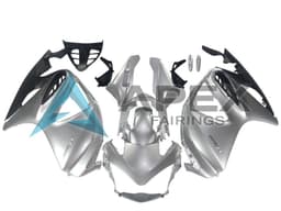 Silver Matte Black - Honda Honda ST 1300 / Pan European 1300 (2002-2016) ABS Fairings — Style FE10 | Apex Fairings — view 1