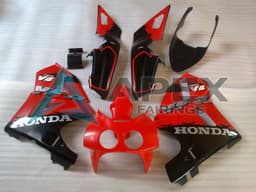 Red Black - Honda VFR400R NC30 (1988-1992) ABS Fairings | Apex Fairings — view 1
