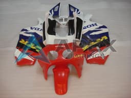 White Blue Red - Honda VFR400R NC30 (1988-1992) ABS Fairings | Apex Fairings — view 1