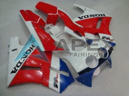 White Red Blue - Honda VFR400R NC30 (1988-1992) ABS Fairings | Apex Fairings — view 1