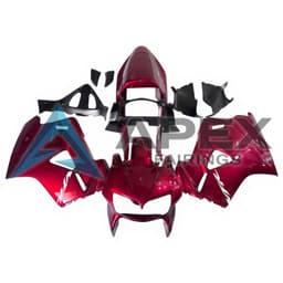 Glossy Red Body with White VFR Logo - Honda VFR800 Viffer / Interceptor (1998-2001) ABS Fairings | Apex Fairings — view 1