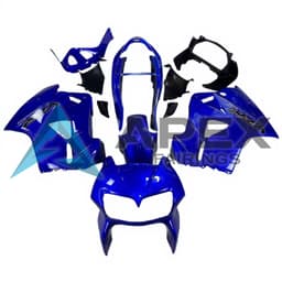 Blue Body with Black VFR Logo - Honda VFR800 Viffer / Interceptor (1998-2001) ABS Fairings | Apex Fairings — view 1