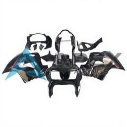 Glossy Black Body with Red Logo - Honda VFR800 Viffer / Interceptor (1998-2001) ABS Fairings | Apex Fairings — view 1