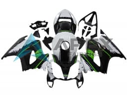 White Green Glossy Black - Honda VFR800 Interceptor RC46 (2002-2016) ABS Fairings | Apex Fairings — view 1